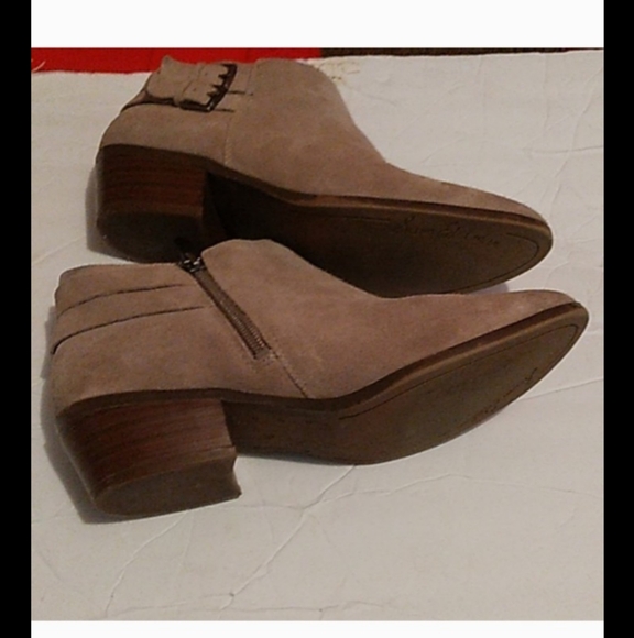 Sam Edelman Tan Suede Ankle Booties - Picture 4 of 4